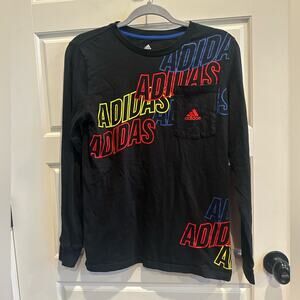 Adidas Youth Long Sleeve Pocket Shirt